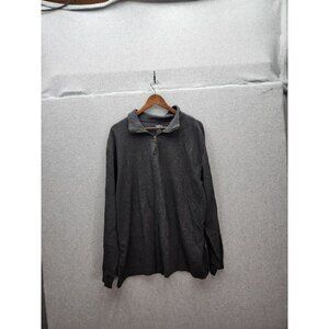 Red Head Mens 2XL 1/4 Zip Pullover Sweater  Cotton & Polyester Blend  Charcoal G
